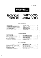Rotel RT-300 - Technical manual 